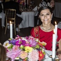 Victoria de Suecia con la Tiara Connaught en la cena de gala al Presidente de Alemania y su esposa