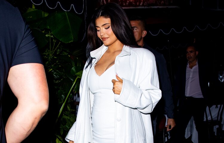 Kylie Jenner presumiendo de segundo embarazo en Nueva York