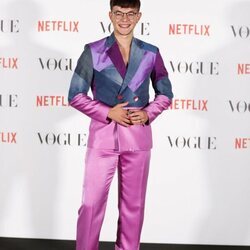 Flavio en el photocall de Vogue Fashion Night Out 2021