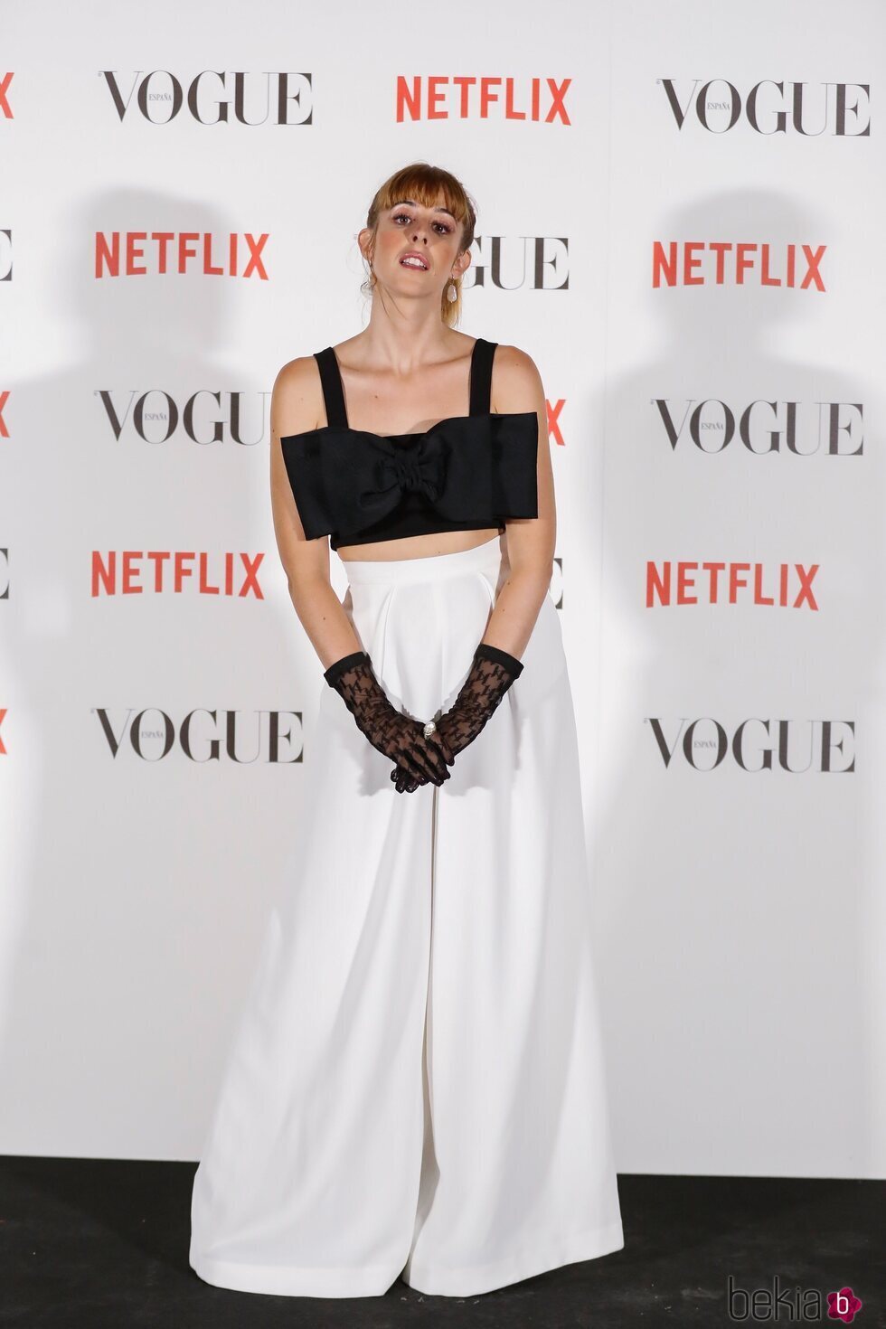 Paula Malia en el photocall de Vogue Fashion Night Out 2021