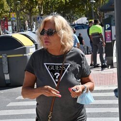Bárbara Rey tras una revisión médica en Marbella
