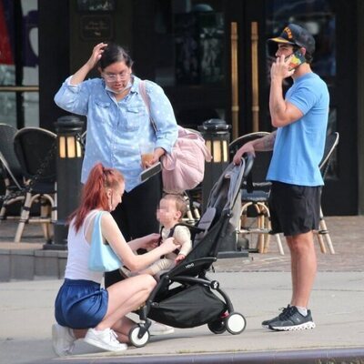 Sophie Turner atiende a su hija en un paseo con Joe Jonas