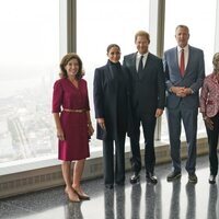 El Príncipe Harry y Meghan Markle con la Gobernadora del Estado de Nueva York y el Alcalde de Nueva York, su mujer y su hijo
