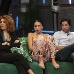 Sofía Cristo, Sandra Pica y Canales Rivera durante la gala 3 de 'Secret Story'