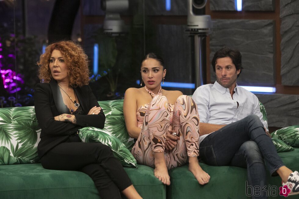 Sofía Cristo, Sandra Pica y Canales Rivera durante la gala 3 de 'Secret Story'