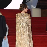 Kate Middleton luciendo su vestido en el estreno de 'Sin tiempo para morir'