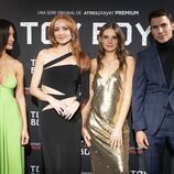 María Pedraza, Cristina Castaño, Federica Sabatini y Álex González en la presentación de la segunda temporada de 'Toy Boy'