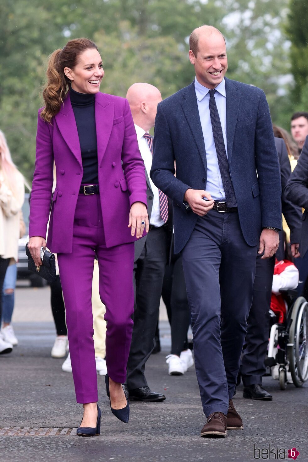 El Príncipe Guillermo y Kate Middleton en la Ulster University en Irlanda del Norte
