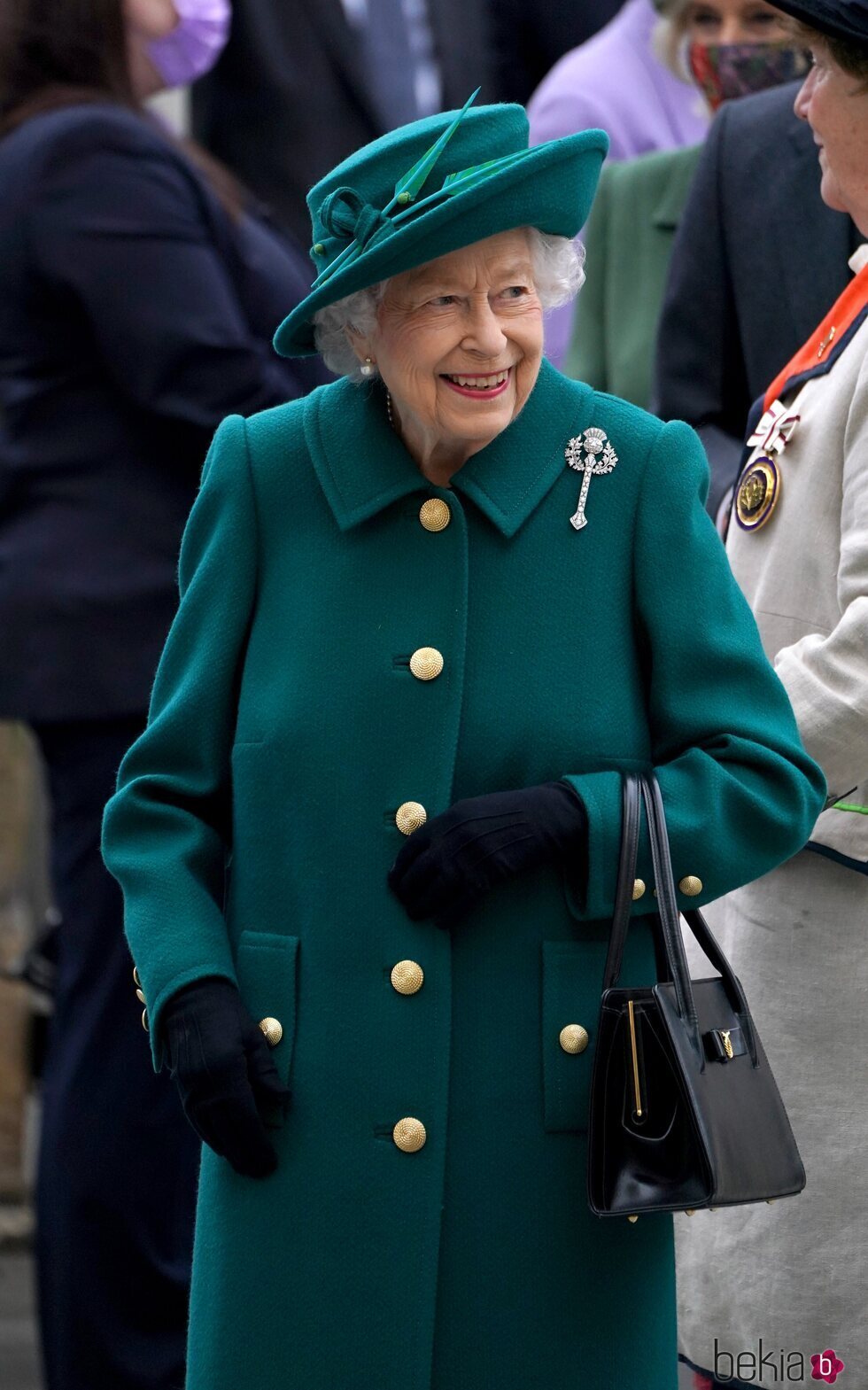 La Reina Isabel en la sesión inaugural del Parlamento en Escocia