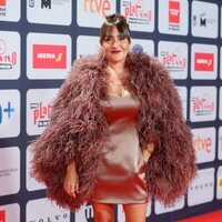 Candela Peña en la alfombra roja de los Premios Platino 2021