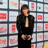 Elena Sánchez en la alfombra roja de los Premios Platino 2021