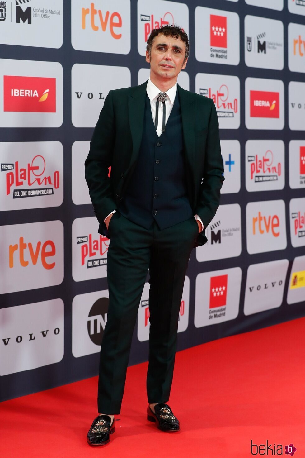 Canco Rodríguez en la alfombra roja de los Premios Platino 2021