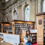 Isabel de Bélgica en la biblioteca del Lincoln College Oxford