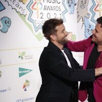 Pablo Alborán y Dani Martín en la cena de nominados de Los 40 Music Awards 2021