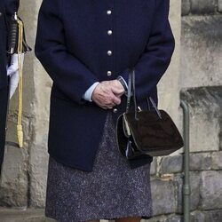 La Reina Isabel en la recepción al Regimiento Real de Artillería Canadiense en Windsor Castle