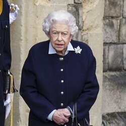 La Reina Isabel en la recepción al Regimiento Real de Artillería Canadiense en Windsor Castle