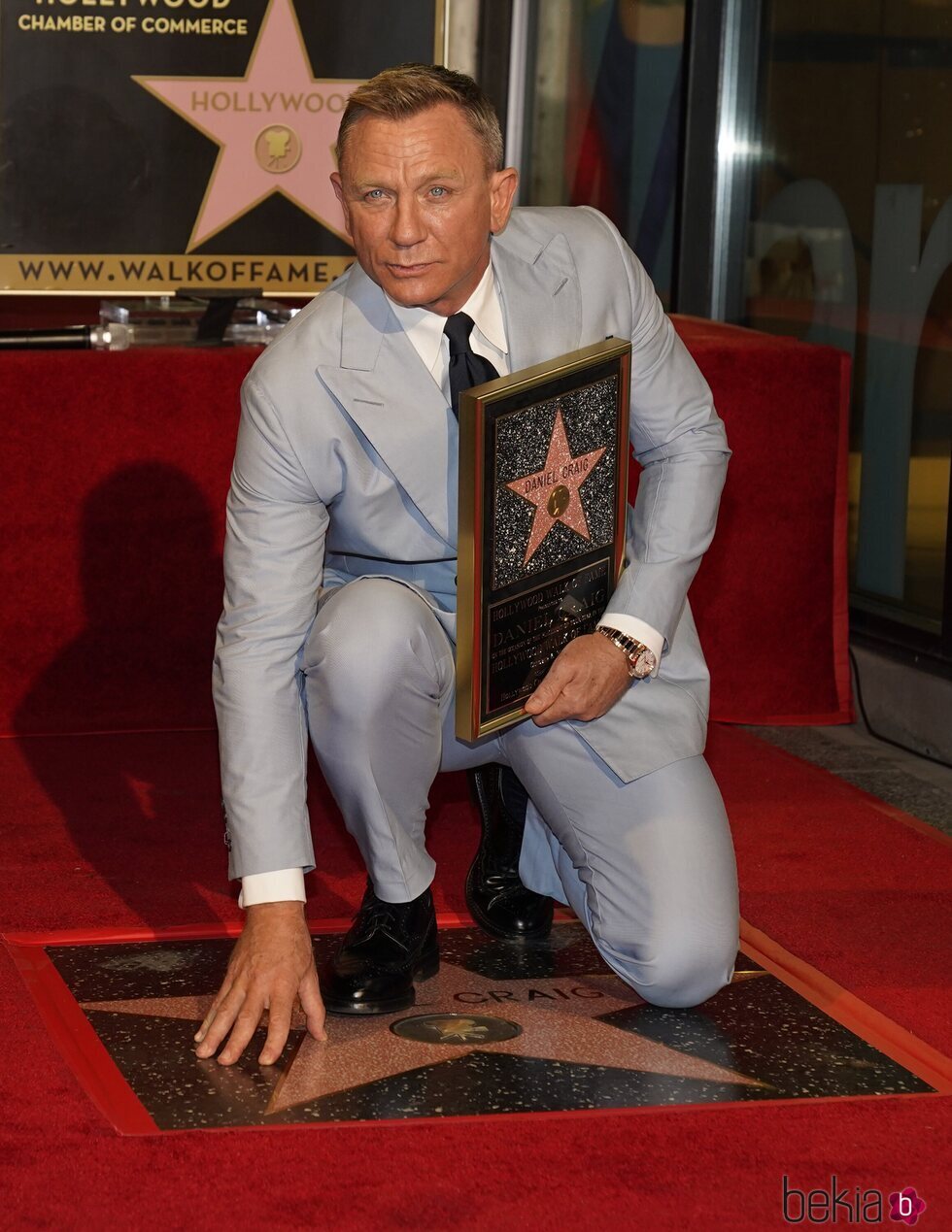 Daniel Craig en la ceremonia de entrega de su estrella en el Paseo de la Fama
