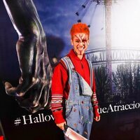 Hugo Cobo en la fiesta de Halloween del Parque de Atracciones de Madrid 2021