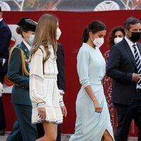 La Reina Letizia y la Infanta Sofía en el Día de la Hispanidad 2021