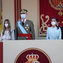 Los Reyes Felipe y Letizia y la Infanta Sofía en el Día de la Hispanidad 2021