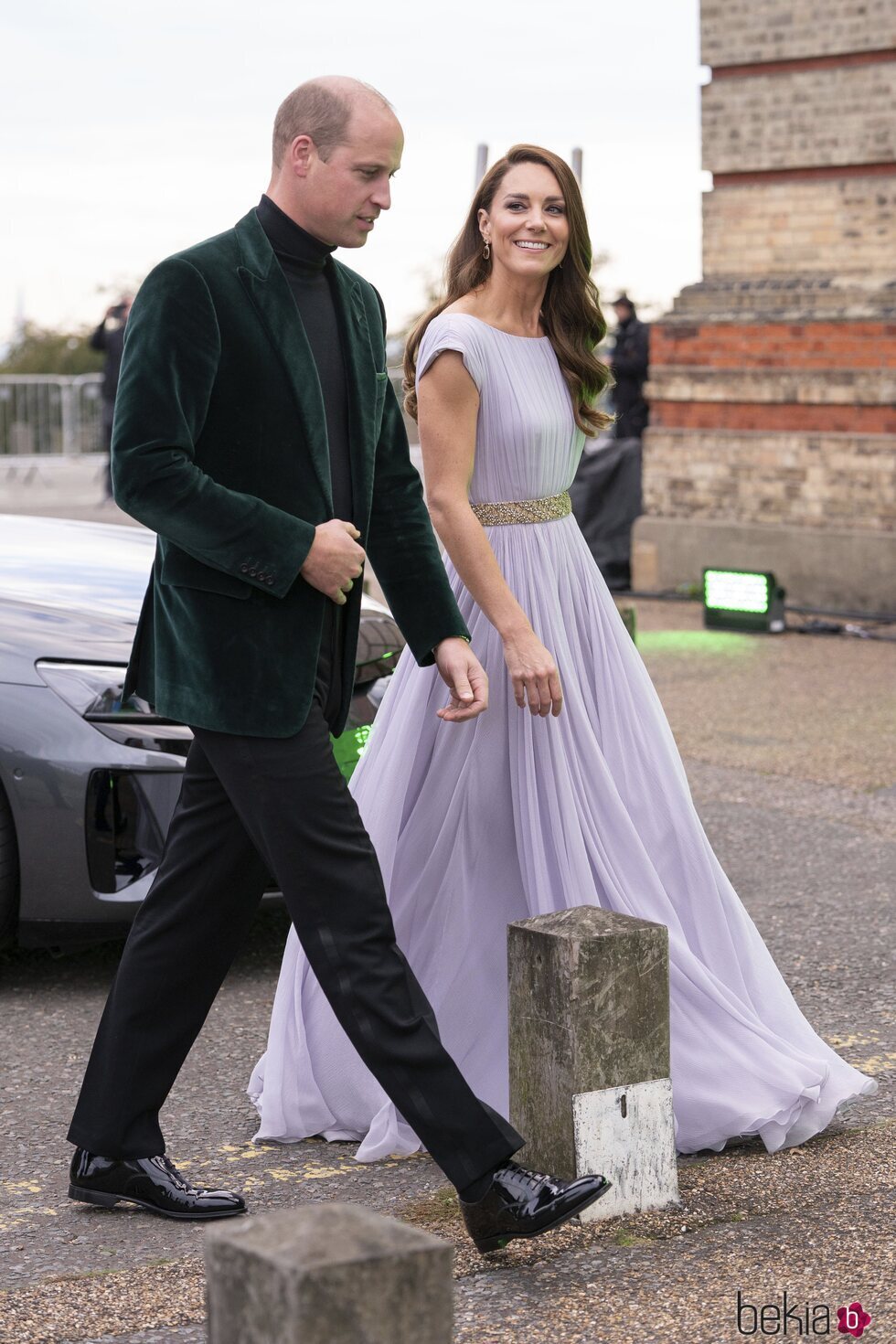 El Príncipe Guillermo y Kate Middleton a su llegada a los Premios Earthshot 2021