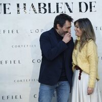 Nuria Roca y Juan del Val, muy cómplices en la presentación de la colección 'Que hablen de ti' de Cortefiel