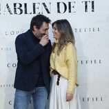 Nuria Roca y Juan del Val, muy cómplices en la presentación de la colección 'Que hablen de ti' de Cortefiel