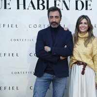 Nuria Roca y Juan del Val en la presentación de la colección 'Que hablen de ti' de Cortefiel