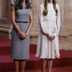 La Reina Letizia y la Infanta Sofía en la audiencia a los galardonados de los Premios Princesa de Asturias 2021