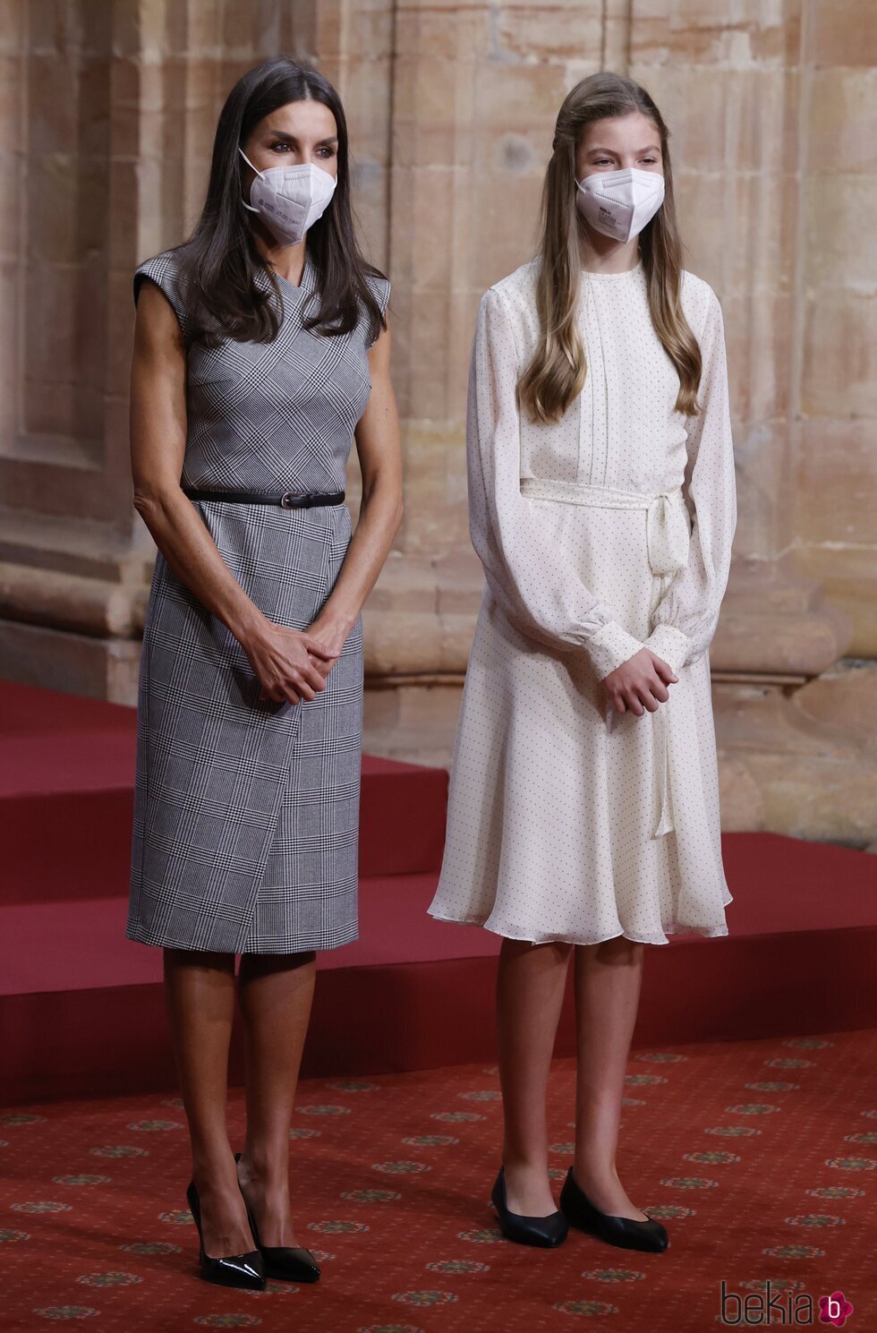La Reina Letizia y la Infanta Sofía en la audiencia a los galardonados de los Premios Princesa de Asturias 2021