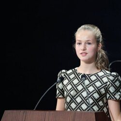 La Princesa Leonor durante su discurso en los Premios Princesa de Asturias 2021
