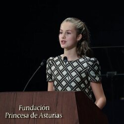 La Princesa Leonor en su discurso en la entrega de los Premios Princesa de Asturias 2021