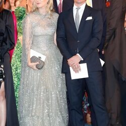 Ekaterina de Hannover y Edoardo Mapelli Mozzi en la boda de Felipe de Grecia y Nina Flohr