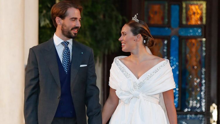 Felipe de Grecia y Nina Flohr, muy enamorados en su boda
