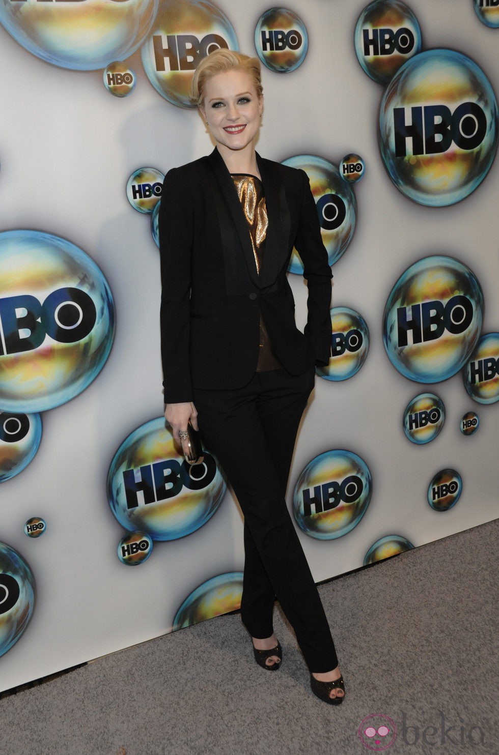 Evan Rachel Wood en la fiesta HBO tras los Globos de Oro 2012