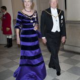 Ricardo y Benedicta de Dinamarca en la celebración de los 40 años en el trono de Margarita de Dinamarca