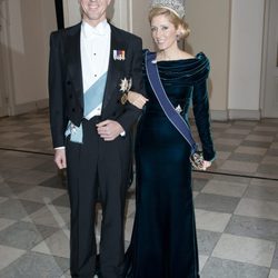 Pablo y Marie Chantal de Grecia en la celebración de los 40 años en el trono de Margarita de Dinamarca