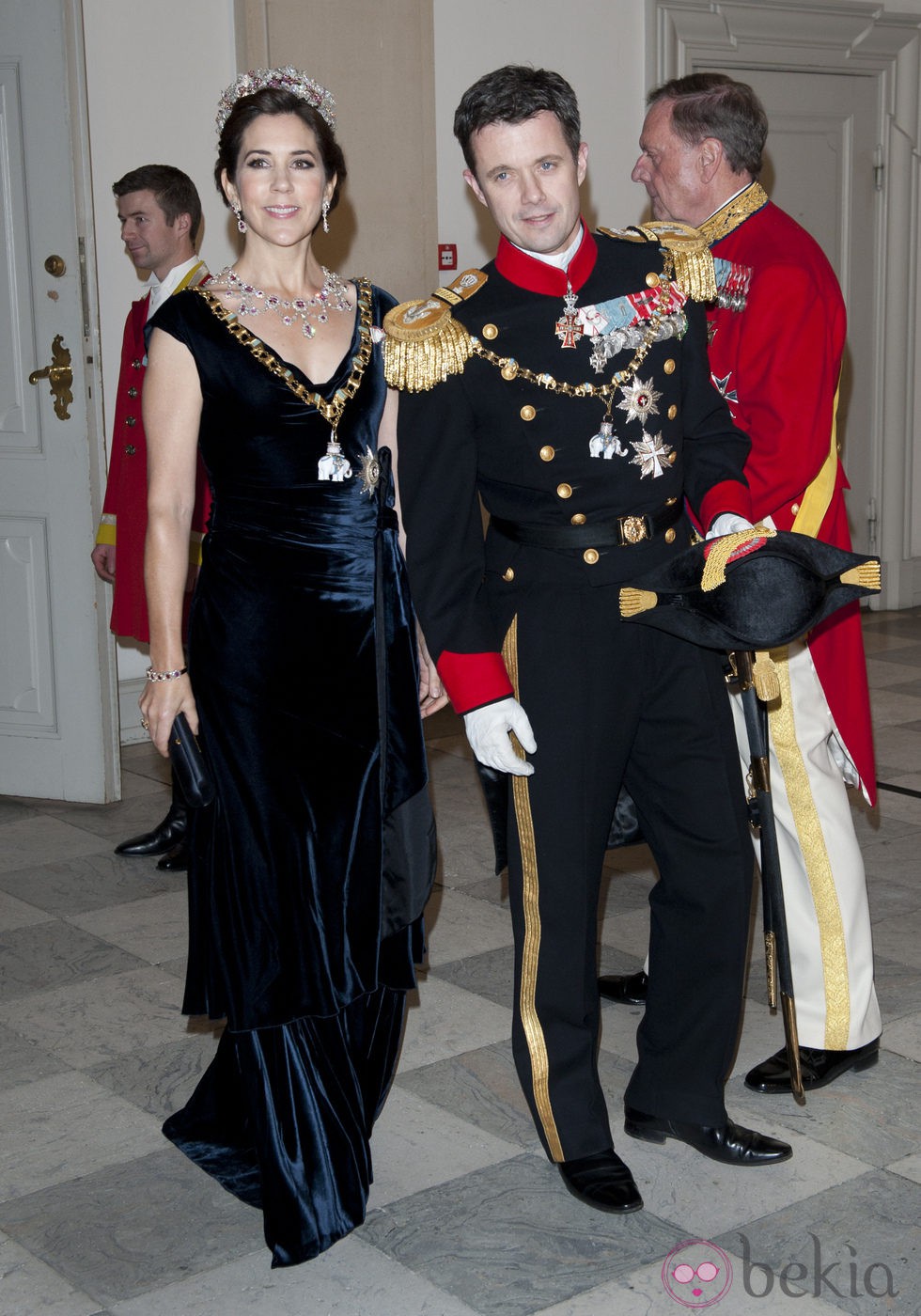 Federico y Mary de Dinamarca en la celebración de los 40 años en el trono de Margarita de Dinamarca