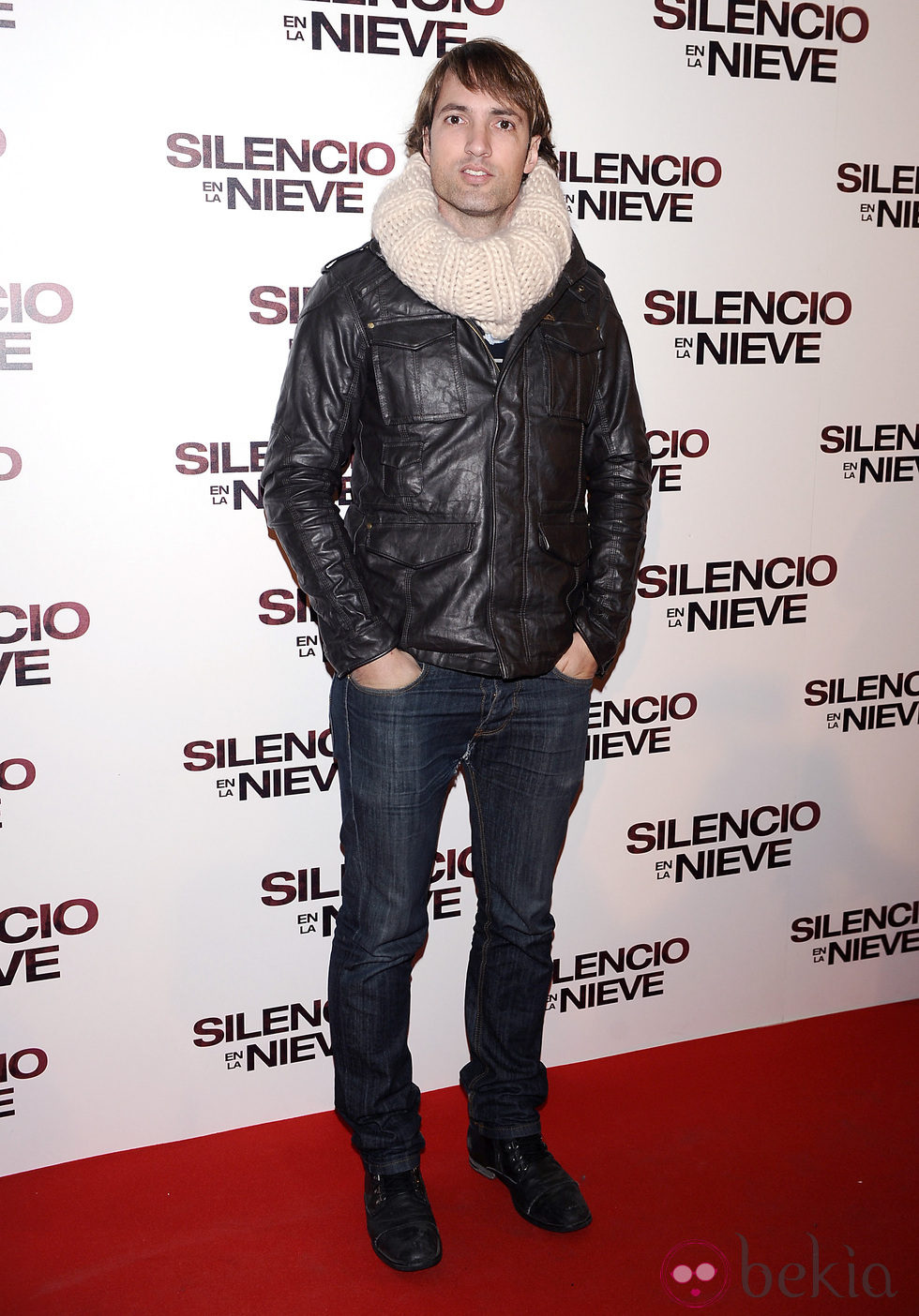 Ismael Beiro en el estreno de 'Silencio en la nieve' en Madrid
