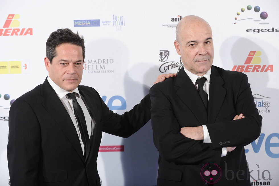 Jorge Sanz y Antonio Resines en los Premios José María Forqué 2012
