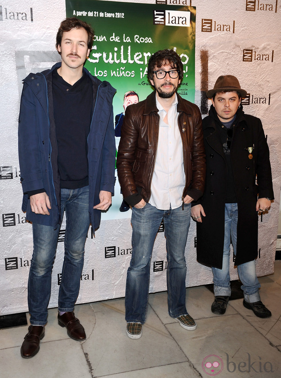 Jorge Suquet, Flipy y Jimmy Barnatán en el estreno de 'Guillermito y los niños ¡a comer!'
