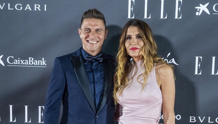 Joaquín Sánchez y su mujer en los Premios Elle Style 2021 en Sevilla