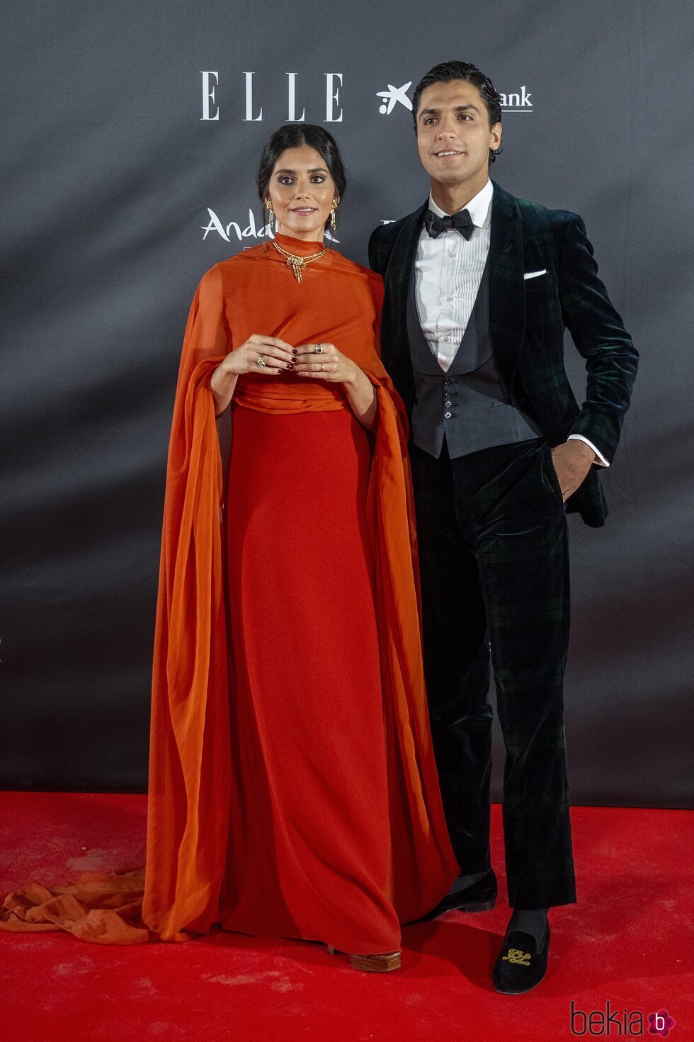 María García de Jaime y Tomás Páramo en los Premios Elle Style 2021 en Sevilla