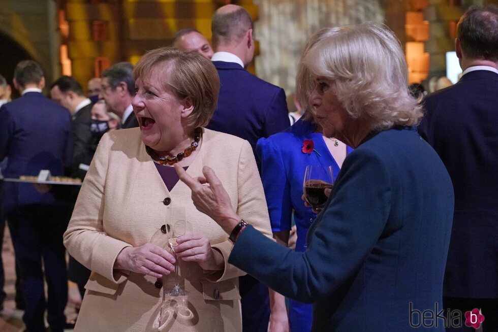 Camilla Parker y Angela Merkel en la COP26