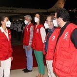 La Reina Letizia en el aeropuerto de Asunción a su llegada a Paraguay para su viaje de cooperación