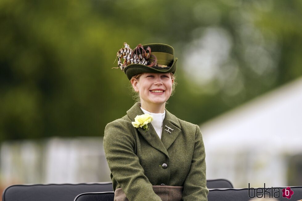 Lady Louise Mountbatten-Windsor durante su participación en Royal Windsor Horse Show