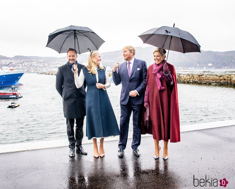Haakon y Mette-Marit de Noruega y Guillermo Alejandro y Máxima de Holanda, muy cómplices durante la Visita de Estado de los Reyes de Holanda a Noruega