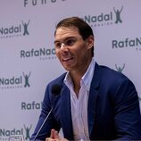 Rafa Nadal en la presentación de los nuevos proyectos de su Fundación
