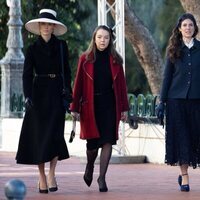 Beatrice Borromeo, Alexandra de Hannover, Tatiana Santo Domingo y Carlota Casiraghi en el Día Nacional de Mónaco 2021