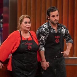 Carmina Barrios y David Bustamante en la semifinal de 'Masterchef Celebrity 6'